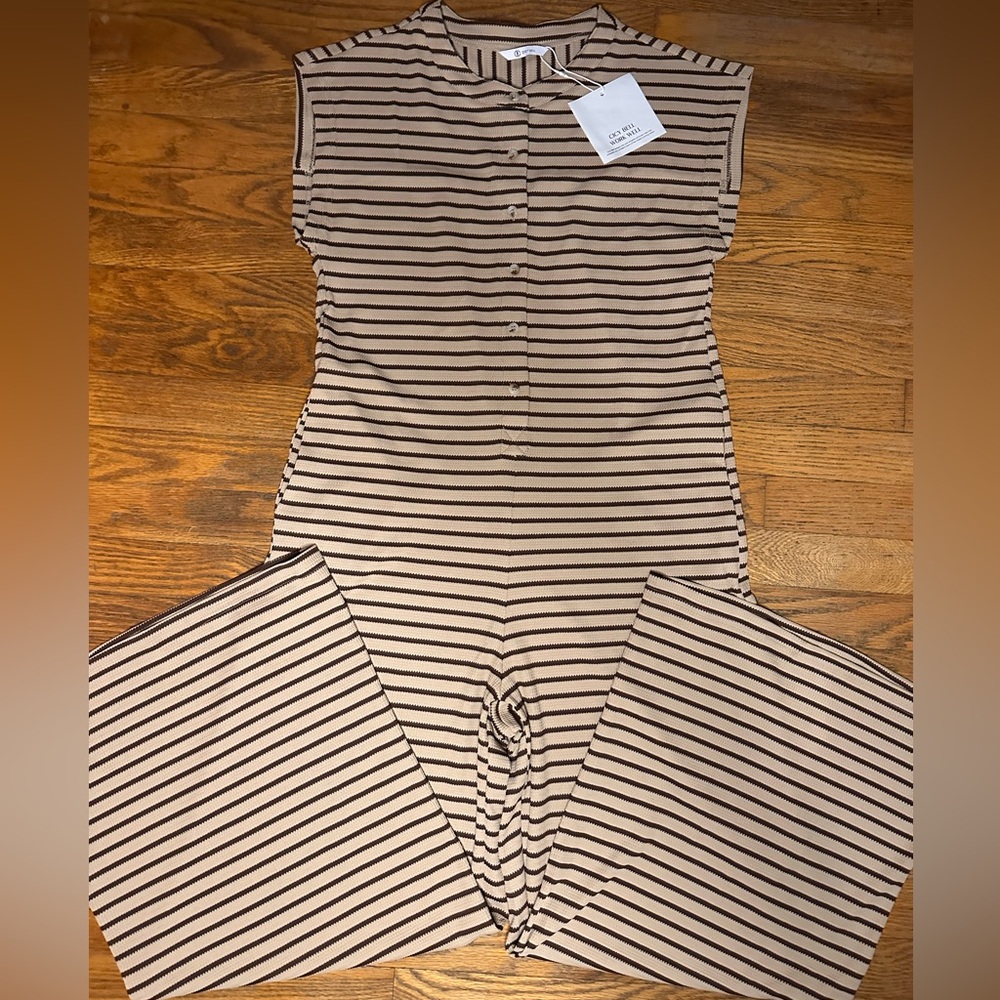 Cicy Bell Women’s Stripped Jumpsuit - Picture 2 of 5